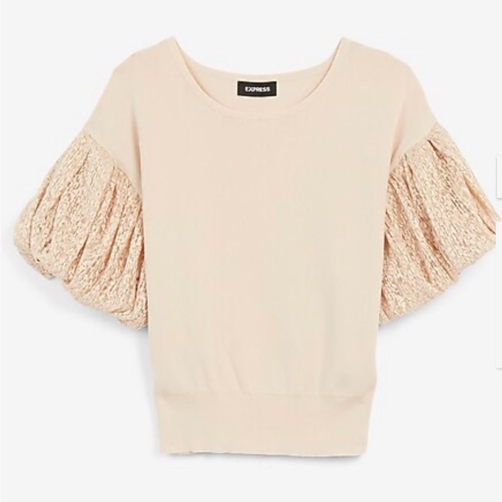 Express Cream Puff Sleeve Blouse